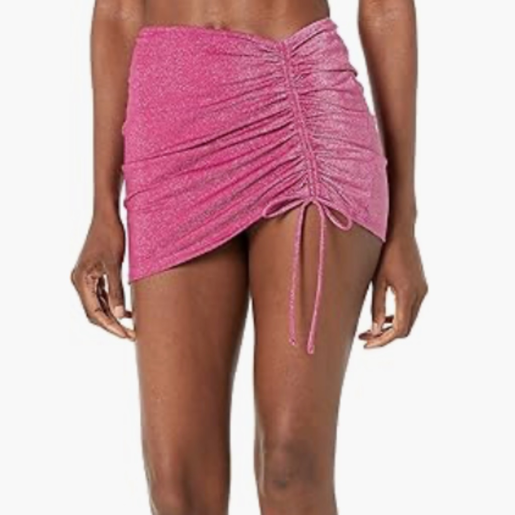 Bcbgeneration Women's Adjustable Cover Up Skirt Pink Size S 8353